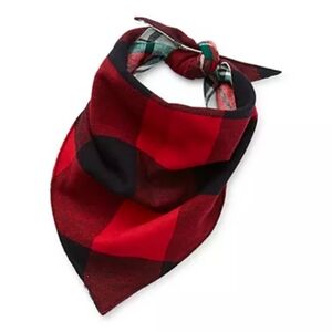 North Pole Trading Co. Reversible Plaid Bandana Pet Clothes